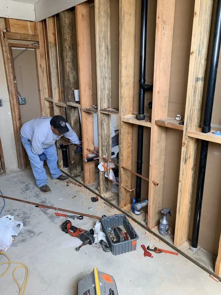 Commercial rough-in plumbing for Gas Line Repair in Ashmont